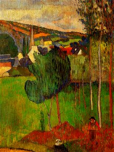 Gauguin Vue sur Pont-Aven prise de Lezaven