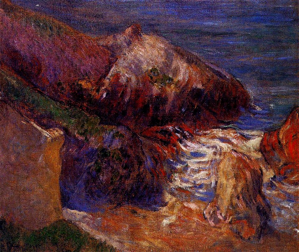 Gauguin 1888 Rochers sur la côte