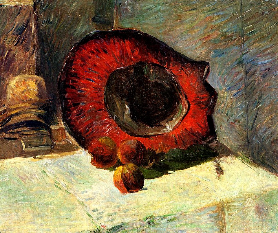 Gauguin 1886 Le Chapeau rouge