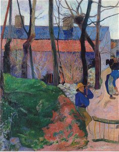 Gauguin - Häuser in Le Pouldu - 1890