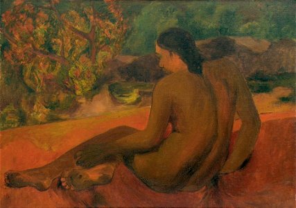 Gauguin Femme Tahitienne II. Free illustration for personal and commercial use.