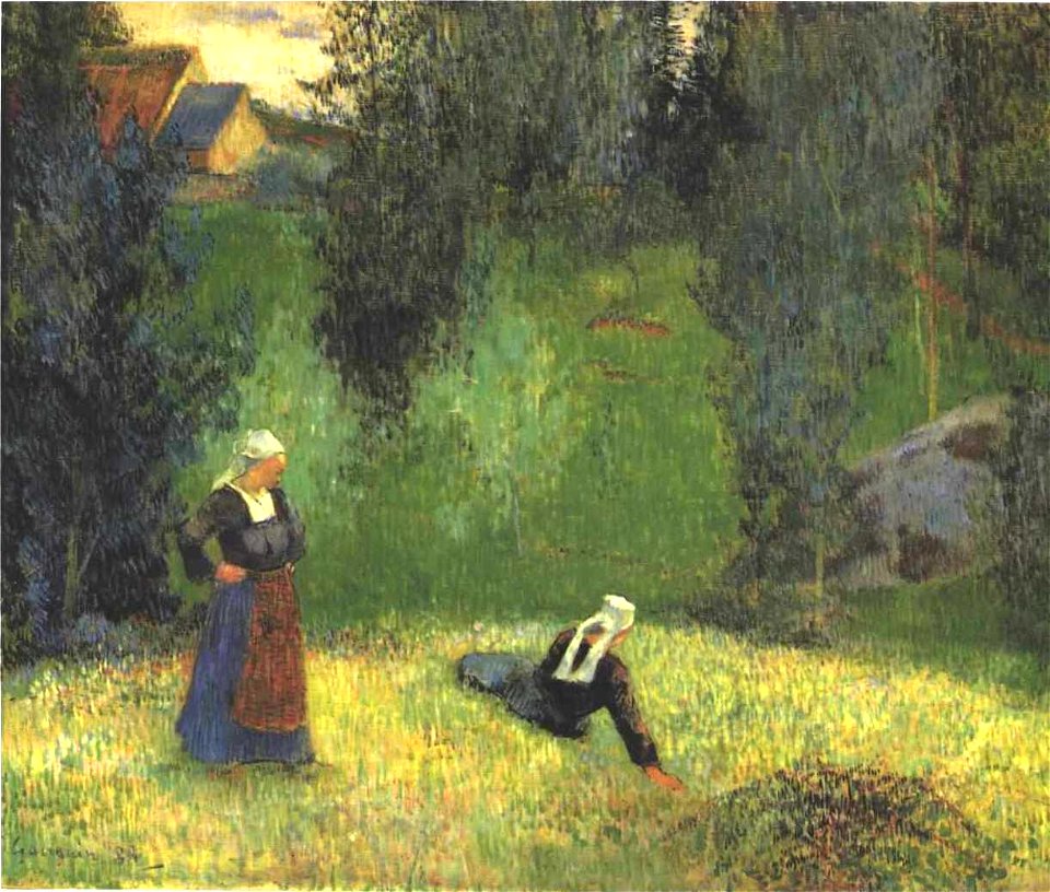 Gauguin - Die ersten Blumen - 1888