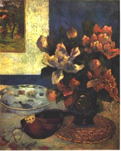 Gauguin - Stilleben mit Pfingstrosen und Mandoline