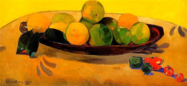 Gauguin 1892 Nature morte aux fruits et piments