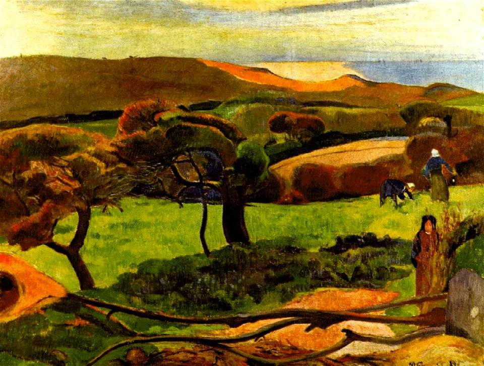 Gauguin Landscape from Bretagne