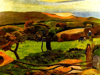 Gauguin Landscape from Bretagne