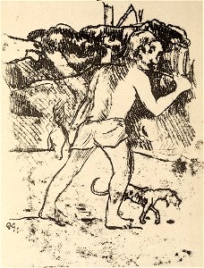 Gauguin, Homme avec une baguette, F107