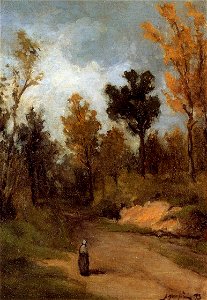 Gauguin Chemin dans la fôret