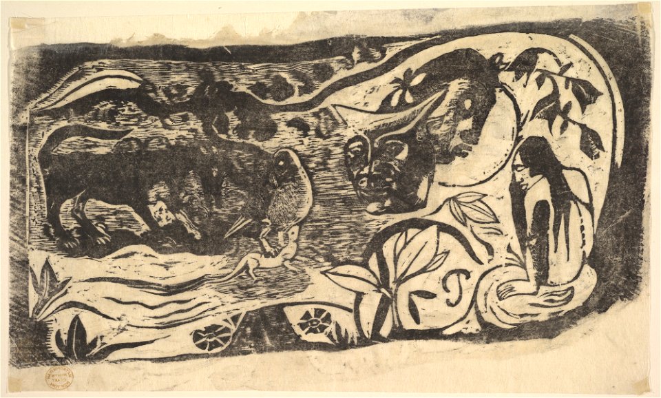 Gauguin Planche au diable cornu