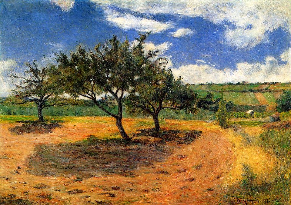 Gauguin 1879 Les Pommiers de l'Hermitage III