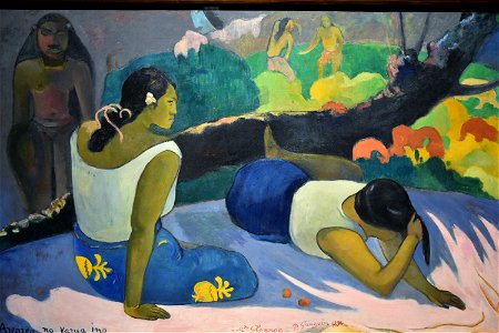 Gauguin, Reclining Tahitian Women, 1894, Ny Carlsberg Glyptotek, Copenhagen (1) (35584660784). Free illustration for personal and commercial use.