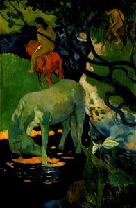 Gauguin Le cheval blanc