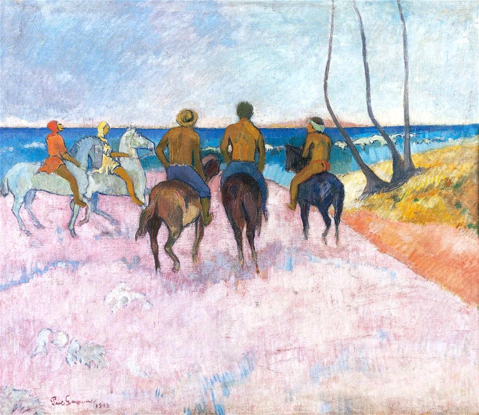 Paul Gauguin - Cavaliers sur la plage I (1902)
