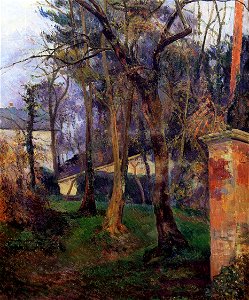 Gauguin 1884 Jardin abandonné à Rouen