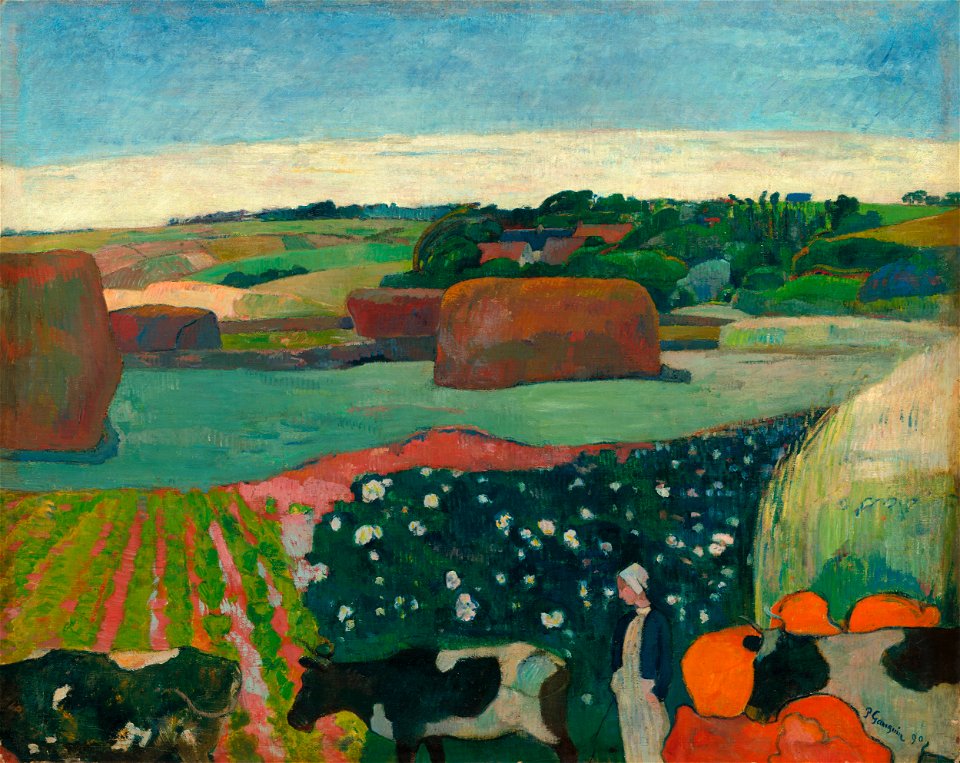 Gaugun - Heuhaufen in der Bretagne -1890