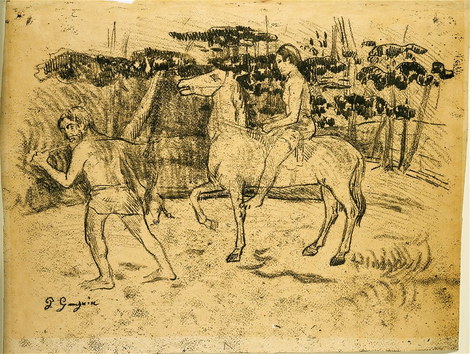 Gauguin, Return from the Hunt, F96