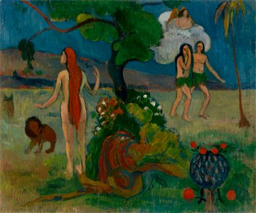 Paul Gauguin - Le Paradis Perdu (ca.1890). Free illustration for personal and commercial use.