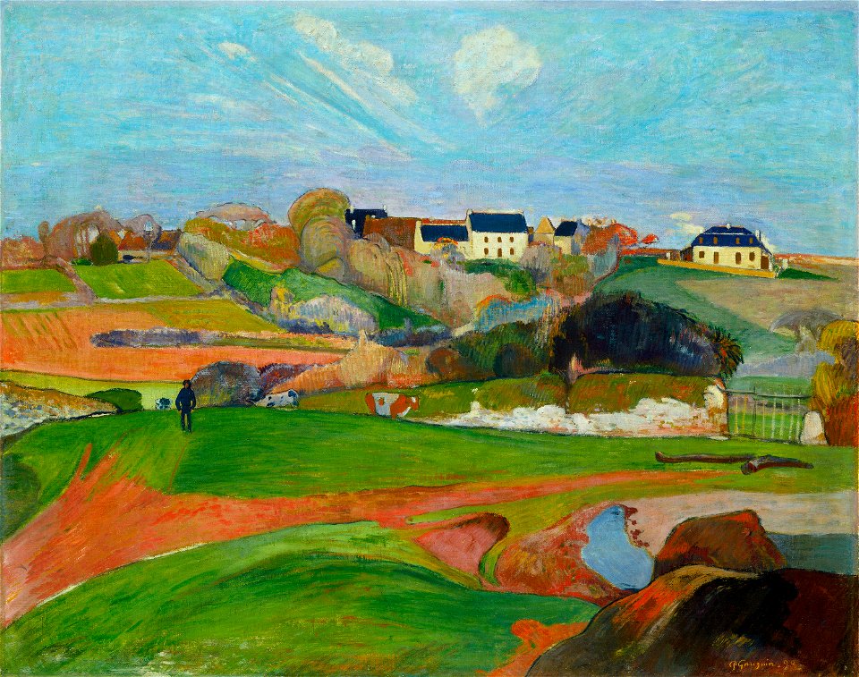 Gauguin - Landschaft bei Le Pouldu - 1890