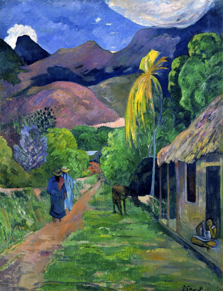 Paul Gauguin - Rue de Tahiti (1891)