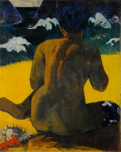 Gauguin, Paul - Vahine no te miti (Femme a la mer) (Mujer del mar). - Google Art Project