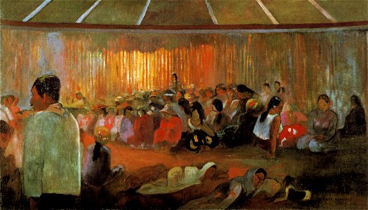 Gauguin - Die Hütte der Gesänge (Te Fare Hymenee) 1892