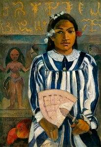 Paul Gauguin - The Ancestors of Tehamana OR Tehamana Has Many Parents (Merahi metua no Tehamana) - Google Art Project