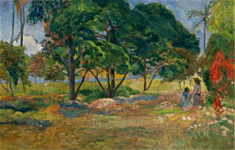Gauguin Paysage aux trois arbres