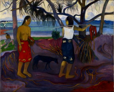 Gauguin I raro te oviri II. Free illustration for personal and commercial use.