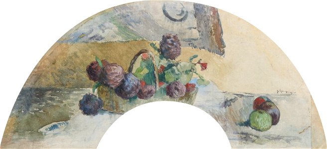 Gauguin Corbeille de fleurs et de fruits