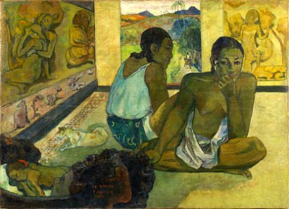 Paul Gauguin - Te rereioa (1897). Free illustration for personal and commercial use.