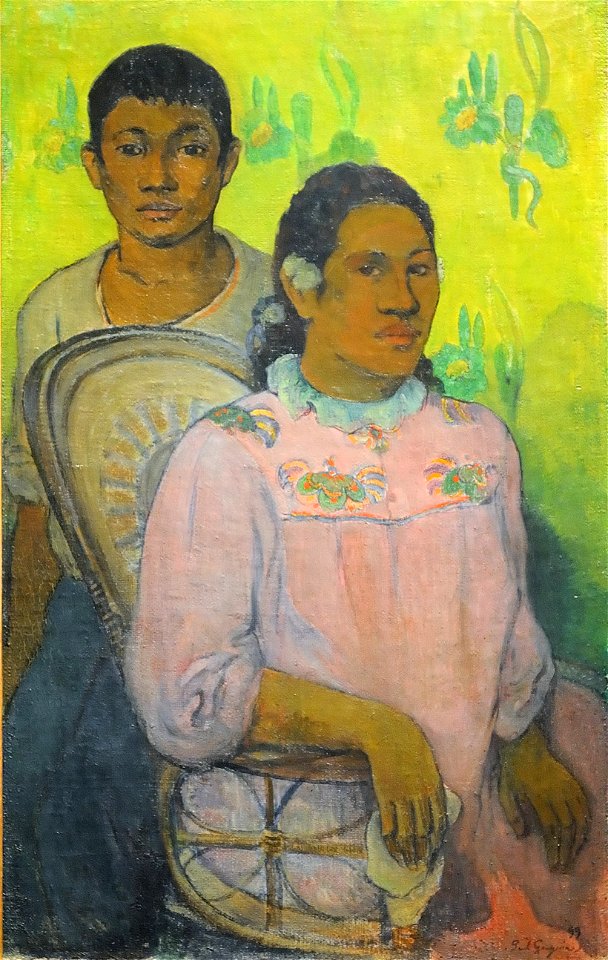 Tahitian Woman and Boy