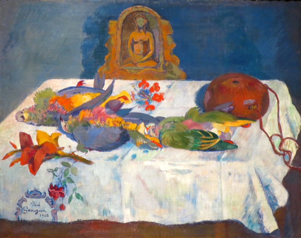 Gauguin Nature morte aux oiseaux exotiques I
