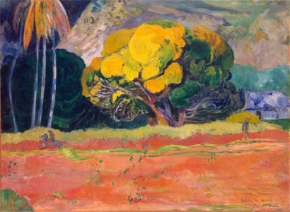 Paul Gauguin - Fatata te moua (1892). Free illustration for personal and commercial use.