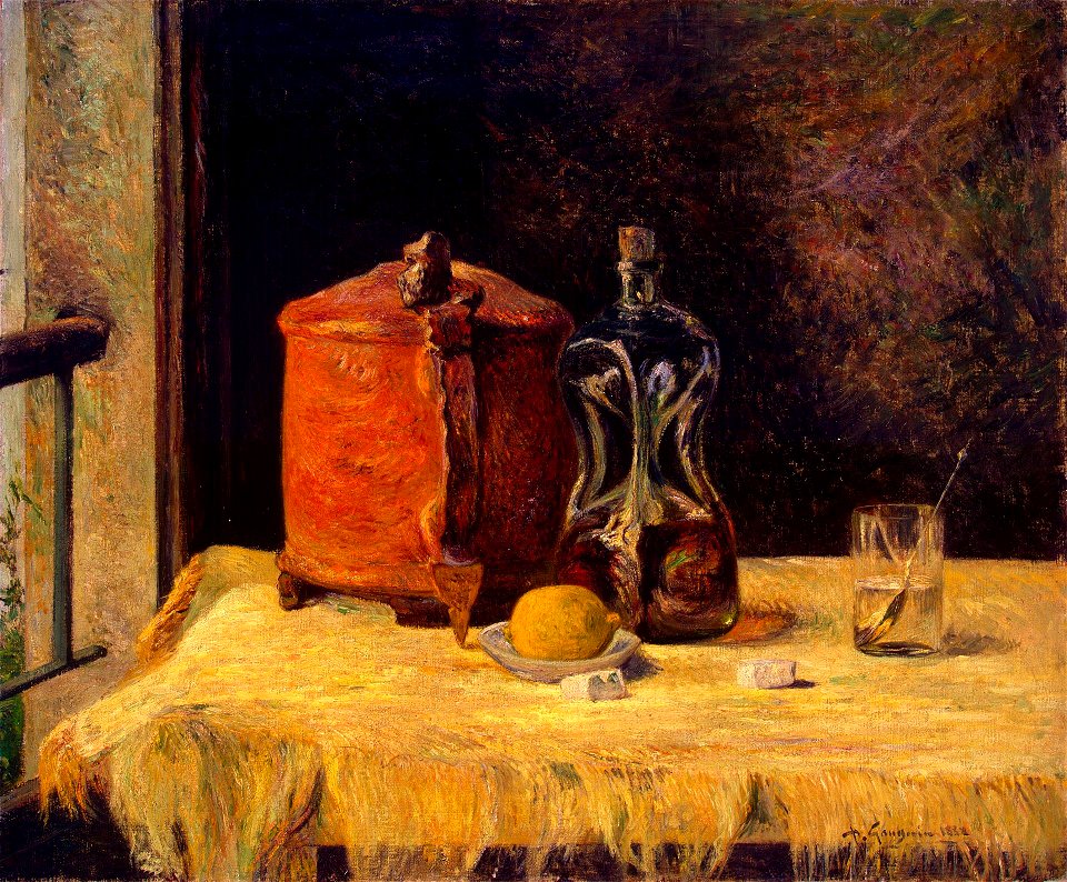 Paul Gauguin - À la fenêtre, nature morte (1882)
