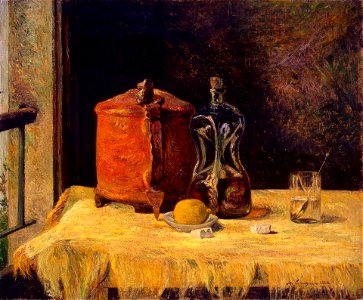 Paul Gauguin - À la fenêtre, nature morte (1882)