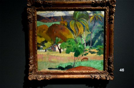 Gauguin, Landscape from Tahiti, c. 1893, Ny Carlsberg Glyptotek, Copenhagen (36419981955). Free illustration for personal and commercial use.