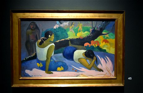 Gauguin, Reclining Tahitian Women, 1894, Ny Carlsberg Glyptotek, Copenhagen (2) (36374853606). Free illustration for personal and commercial use.