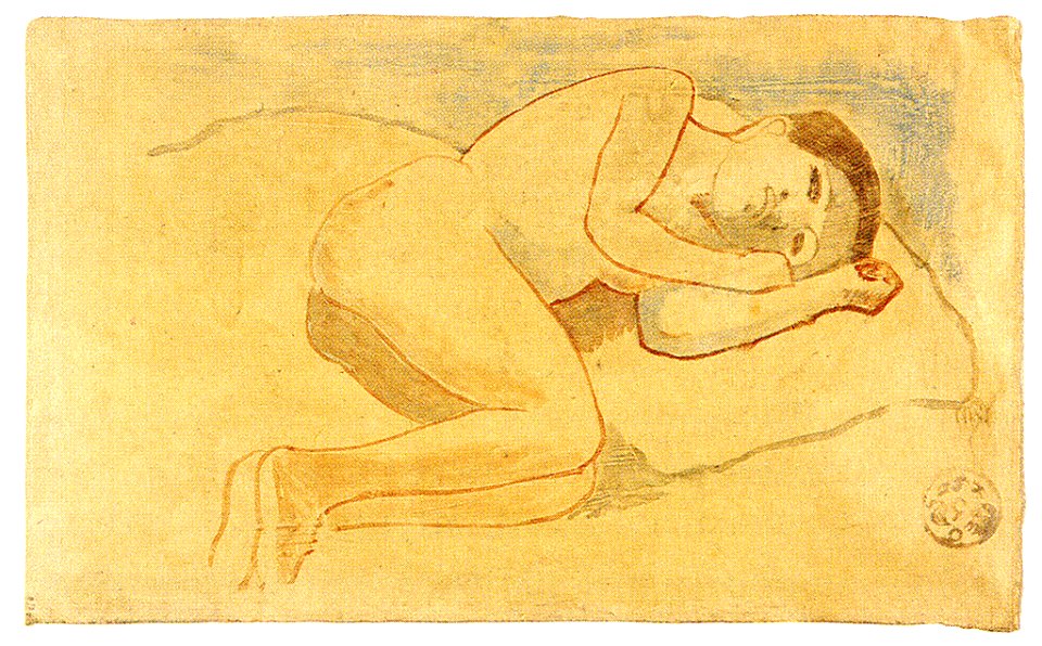 Gauguin, Reclining Tahitian, F15