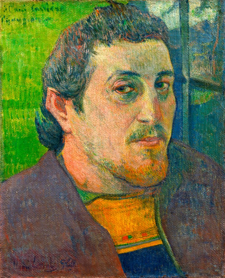 Paul Gauguin - Autoportrait dédié à Carrière (1888 ou 1889)