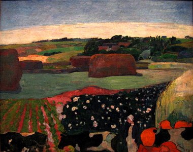 Paul Gauguin - Haystacks in Brittany