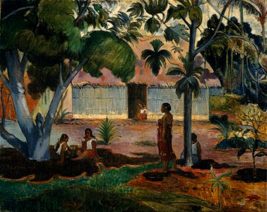 Gauguin - Der große Baum -1891. Free illustration for personal and commercial use.