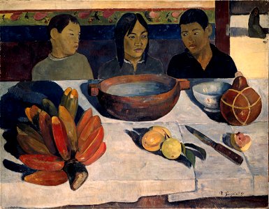 Paul Gauguin - The Meal - Google Art Project. Free illustration for personal and commercial use.