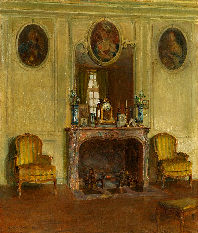 Interior at the Chateau du Breau by Walter Gay