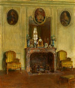 Interior at the Chateau du Breau by Walter Gay