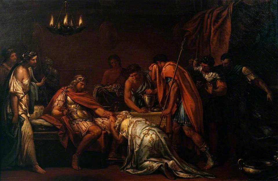 Gavin Hamilton (1723-1798) - Priam Pleading with Achilles for the Body of Hector - T00864 - Tate