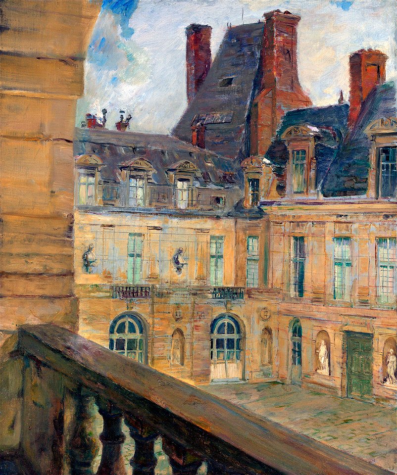 The Rooftops, Fontainebleau by Walter Gay