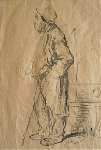 Gavarni P. - Ink - Maître de manège - 21.4x16.5cm (recto)