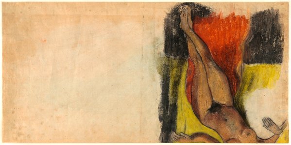 Paul Gauguin - Study for Aita tamari vahine Judith te parari - NGA 1990.77.1.b. Free illustration for personal and commercial use.