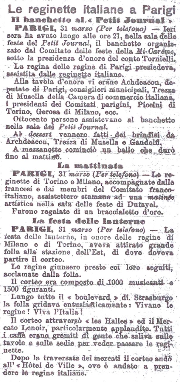Gazzetta del Popolo 1 avril 1905