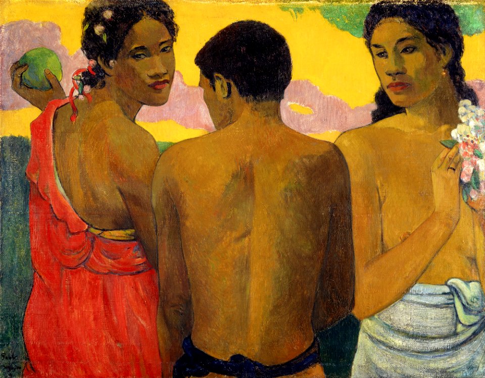 Paul Gauguin - Three Tahitians - Google Art Project